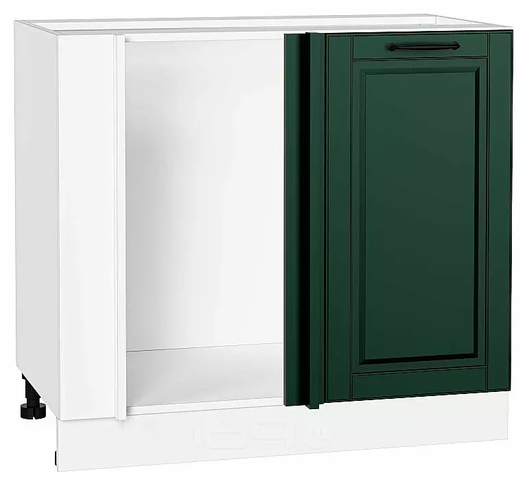 Шкаф нижний угловой Дублин Special Green/Белый 816*890*478