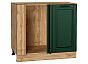Шкаф нижний угловой Дублин Special Green/Дуб Вотан 816*890*478