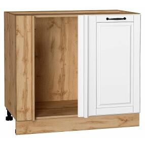 Шкаф нижний угловой Дублин Special White/Дуб Вотан 816*890*478