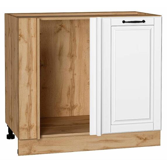 Шкаф нижний угловой Дублин Special White/Дуб Вотан 816*890*478
