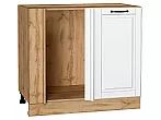 Шкаф нижний угловой Дублин Special White/Дуб Вотан 816*890*478