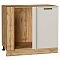 Шкаф нижний угловой Фрейм Cream Silk Дуб Вотан 816*890*484