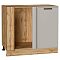 Шкаф нижний угловой Фрейм Grey Silk Дуб Вотан 816*890*484
