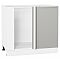 Шкаф нижний угловой Фьюжн Silky Light Grey  Белый 816*890*480 Шкаф нижний угловой Фьюжн Silky Light Grey  Белый 816*890*480