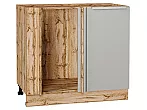 Шкаф нижний угловой Фьюжн Silky Light Grey Дуб Вотан 816*890*480