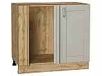 Шкаф нижний угловой Лофт Grey Silk/Дуб Вотан 816*890*480