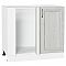 Шкаф нижний угловой Шале White Dreamline Белый 816*890*480 Шкаф нижний угловой Шале White Dreamline Белый 816*890*480
