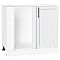 Шкаф нижний угловой Сканди White Silkwood/Белый 816*890*480