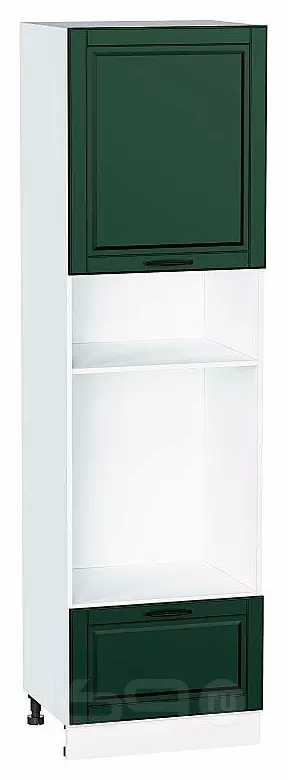 Шкаф пенал с 1-ой дверцей и ящиком под технику Дублин Special Green/Белый 2132*600*574