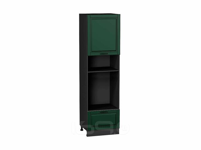 Шкаф пенал с 1-ой дверцей и ящиком под технику Дублин Special Green/Graphite 2132*600*574