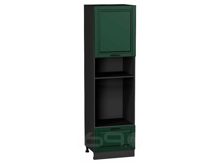 Шкаф пенал с 1-ой дверцей и ящиком под технику Дублин Special Green/Graphite 2132*600*574