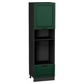 Шкаф пенал с 1-ой дверцей и ящиком под технику Дублин Special Green/Graphite 2132*600*574