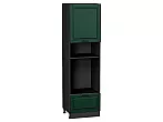 Шкаф пенал с 1-ой дверцей и ящиком под технику Дублин Special Green/Graphite 2132*600*574