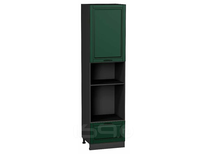 Шкаф пенал с 1-ой дверцей и ящиком под технику Дублин Special Green/Graphite 2336*600*574