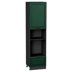 Шкаф пенал с 1-ой дверцей и ящиком под технику Дублин Special Green/Graphite 2336*600*574