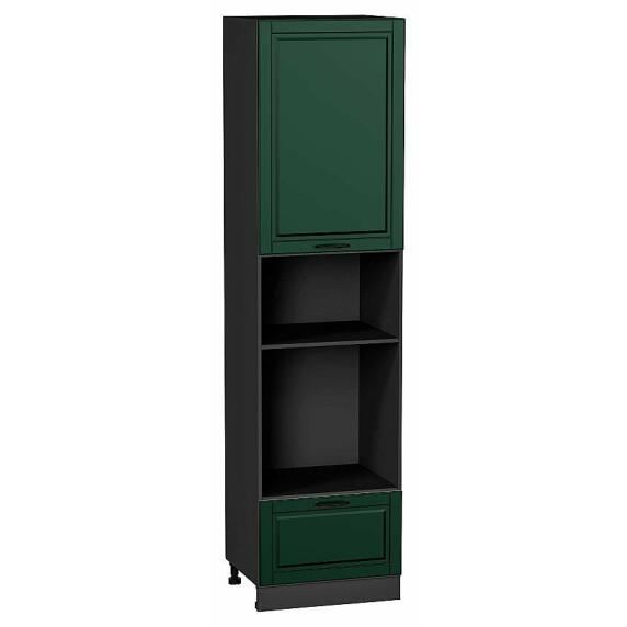 Шкаф пенал с 1-ой дверцей и ящиком под технику Дублин Special Green/Graphite 2336*600*574