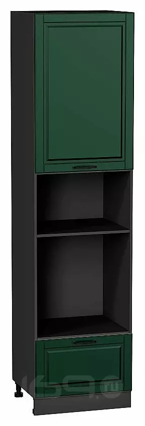 Шкаф пенал с 1-ой дверцей и ящиком под технику Дублин Special Green/Graphite 2336*600*574