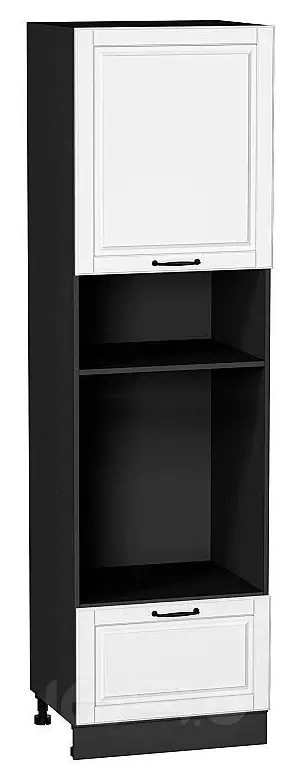Шкаф пенал с 1-ой дверцей и ящиком под технику Дублин Special White/Graphite 2132*600*574