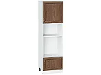 Шкаф пенал с 1-ой дверцей и ящиком под технику Шале Brown Dreamline 2132*600*576
