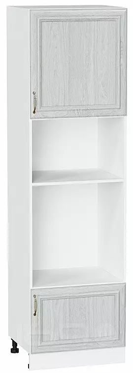 Шкаф пенал с 1-ой дверцей и ящиком под технику Шале White Dreamline Белый 2132*600*576