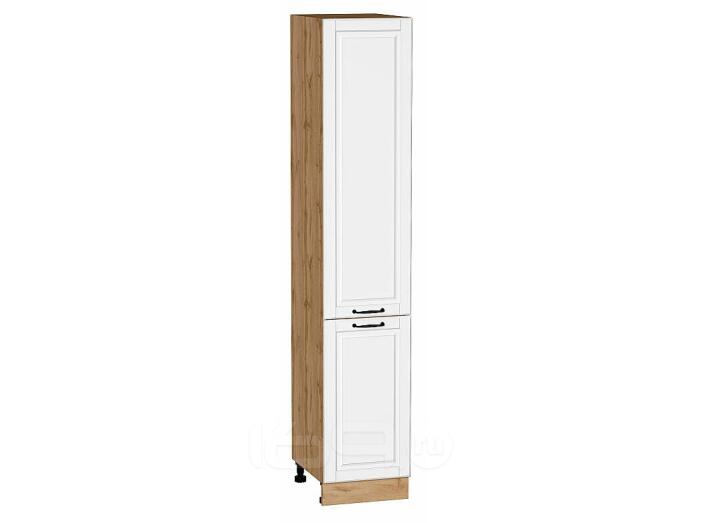 Шкаф пенал с 2-мя дверцами Дублин Special White/Дуб Вотан 2132*400*574