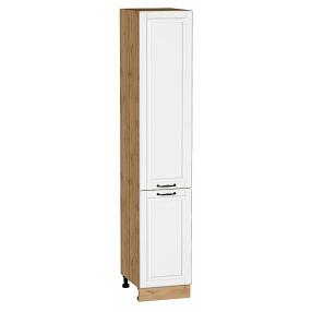 Шкаф пенал с 2-мя дверцами Дублин Special White/Дуб Вотан 2132*400*574