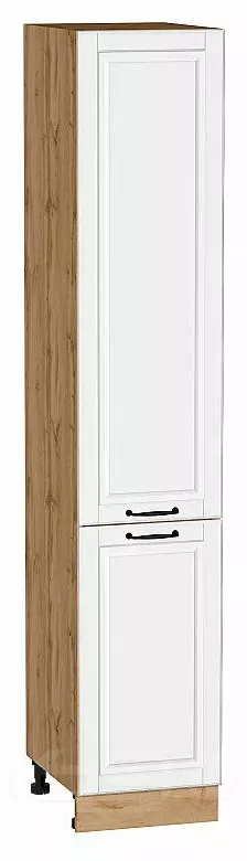 Шкаф пенал с 2-мя дверцами Дублин Special White/Дуб Вотан 2132*400*574