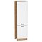 Шкаф пенал с 2-мя дверцами Дублин Special White/Дуб Вотан 2132*600*574