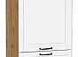Шкаф пенал с 2-мя дверцами Дублин Special White/Дуб Вотан 2132*600*574