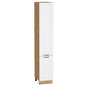Шкаф пенал с 2-мя дверцами Дублин Special White/Дуб Вотан 2336*400*574