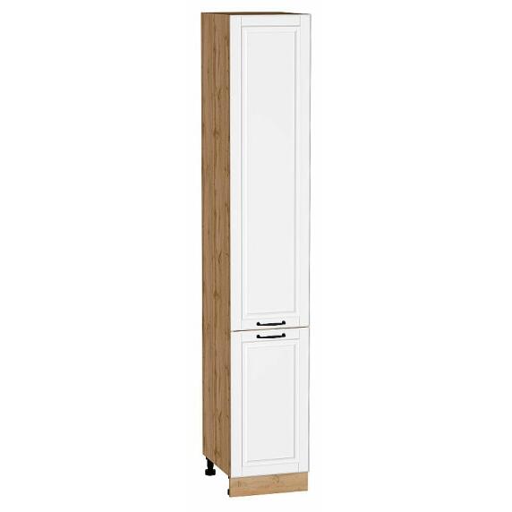 Шкаф пенал с 2-мя дверцами Дублин Special White/Дуб Вотан 2336*400*574