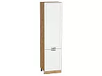Шкаф пенал с 2-мя дверцами Дублин Special White/Дуб Вотан 2336*600*574