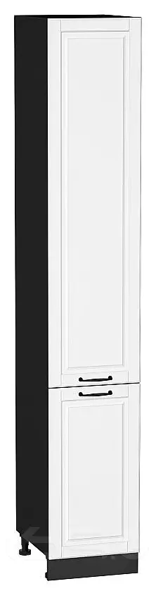 Шкаф пенал с 2-мя дверцами Дублин Special White/Graphite 2336*400*574