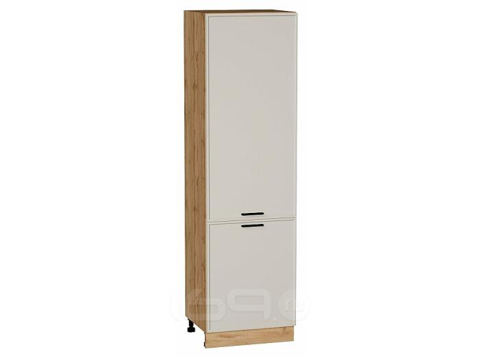 Шкаф пенал с 2-мя дверцами Фрейм Cream Silk Дуб Вотан 2132*600*580