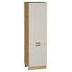 Шкаф пенал с 2-мя дверцами Фрейм Cream Silk Дуб Вотан 2132*600*580