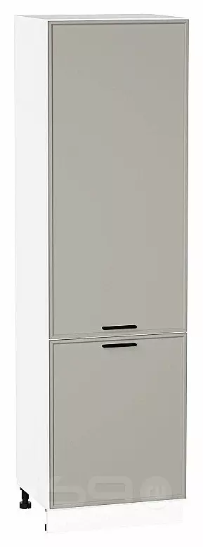 Шкаф пенал с 2-мя дверцами Фрейм Grey Silk Белый 2132*600*580