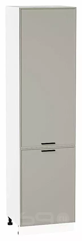 Шкаф пенал с 2-мя дверцами Фрейм Grey Silk Белый 2336*600*580