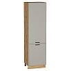 Шкаф пенал с 2-мя дверцами Фрейм Grey Silk Дуб Вотан 2132*600*580