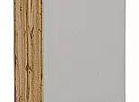 Шкаф пенал с 2-мя дверцами Фьюжн Silky Light Grey Дуб Вотан 2132*400*576