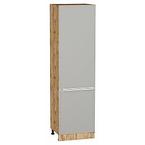 Шкаф пенал с 2-мя дверцами Фьюжн Silky Light Grey  Дуб Вотан 2132*600*576