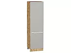 Шкаф пенал с 2-мя дверцами Фьюжн Silky Light Grey Дуб Вотан 2132*600*576