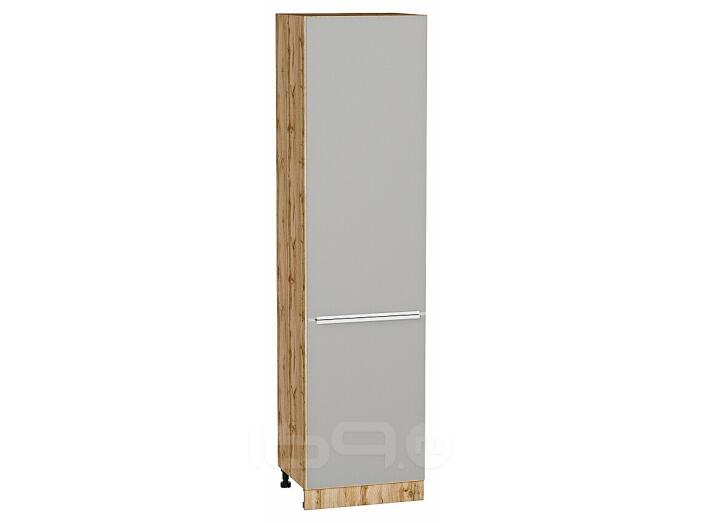 Шкаф пенал с 2-мя дверцами Фьюжн Silky Light Grey  Дуб Вотан 2336*600*576