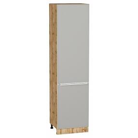 Шкаф пенал с 2-мя дверцами Фьюжн Silky Light Grey  Дуб Вотан 2336*600*576