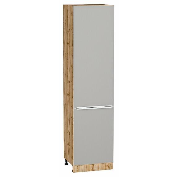 Шкаф пенал с 2-мя дверцами Фьюжн Silky Light Grey  Дуб Вотан 2336*600*576