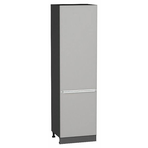 Шкаф пенал с 2-мя дверцами Фьюжн Silky Light Grey  Graphite 2132*600*576
