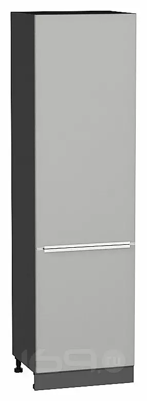 Шкаф пенал с 2-мя дверцами Фьюжн Silky Light Grey  Graphite 2132*600*576