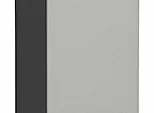 Шкаф пенал с 2-мя дверцами Фьюжн Silky Light Grey Graphite 2336*400*576