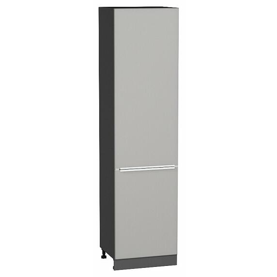 Шкаф пенал с 2-мя дверцами Фьюжн Silky Light Grey  Graphite 2336*600*576