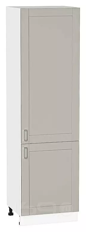 Шкаф пенал с 2-мя дверцами Лофт Grey Silk/Белый 2132*600*576