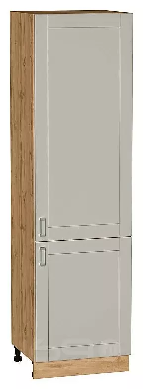Шкаф пенал с 2-мя дверцами Лофт Grey Silk/Дуб Вотан 2132*600*576